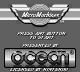 Micro Machines Title Screen